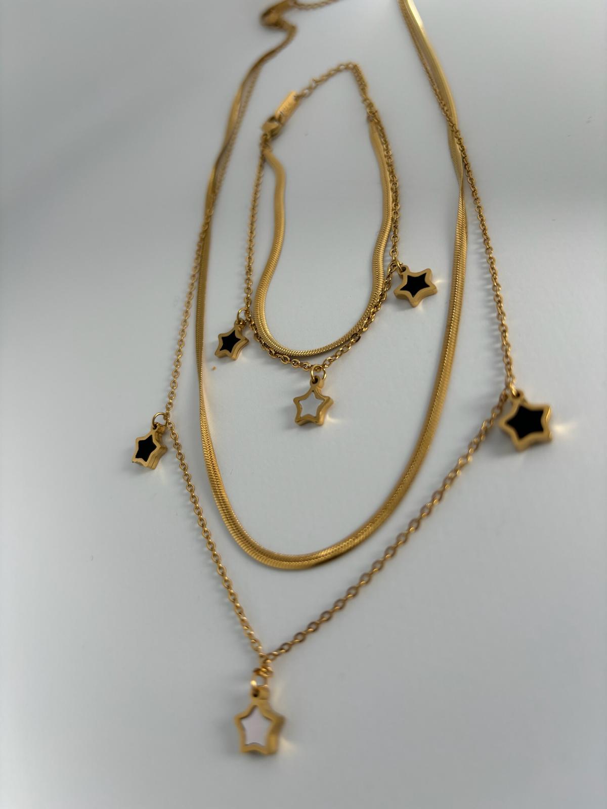 Celestial Star 18K Gold Jewelry Set